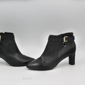 RALPH LAUREN BLACK ANKLE BOOTIES